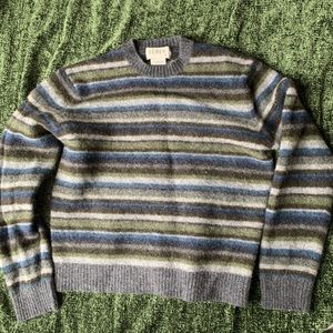 J Crew Lambswool Striped Sweater